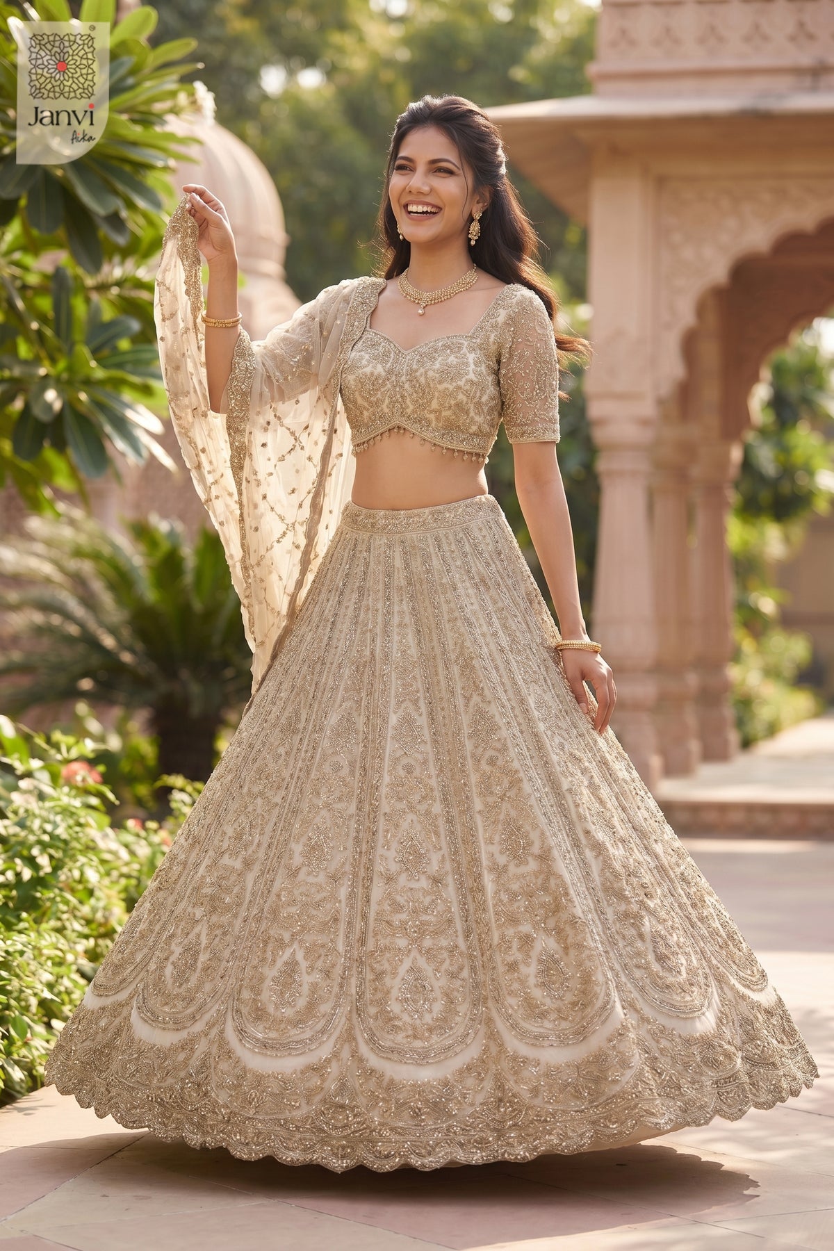 The Ivory Empress Lehenga Set