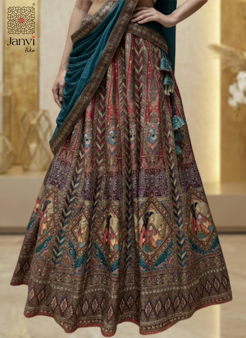The Noor Jahan Heritage Lehenga Set