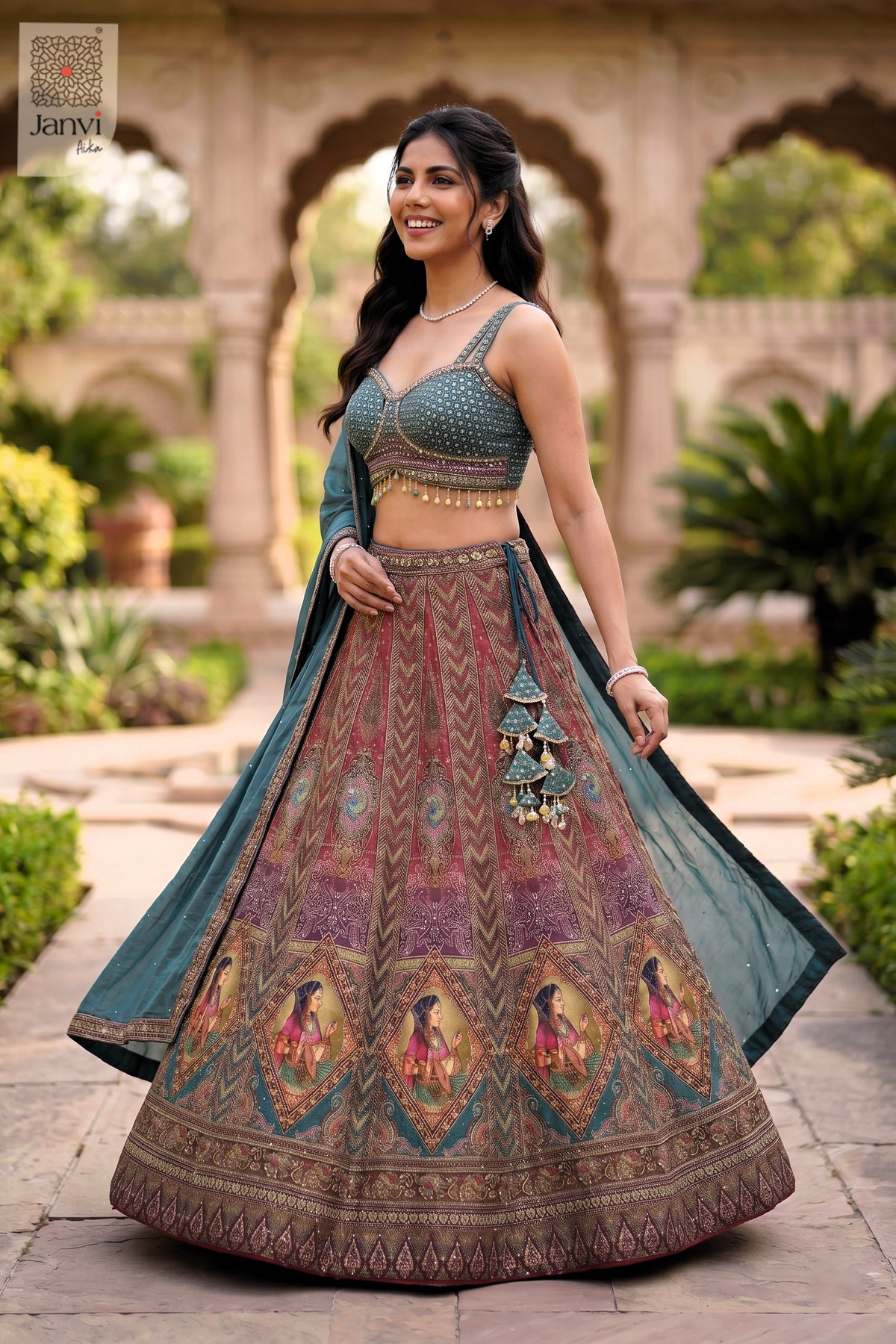 The Noor Jahan Heritage Lehenga Set