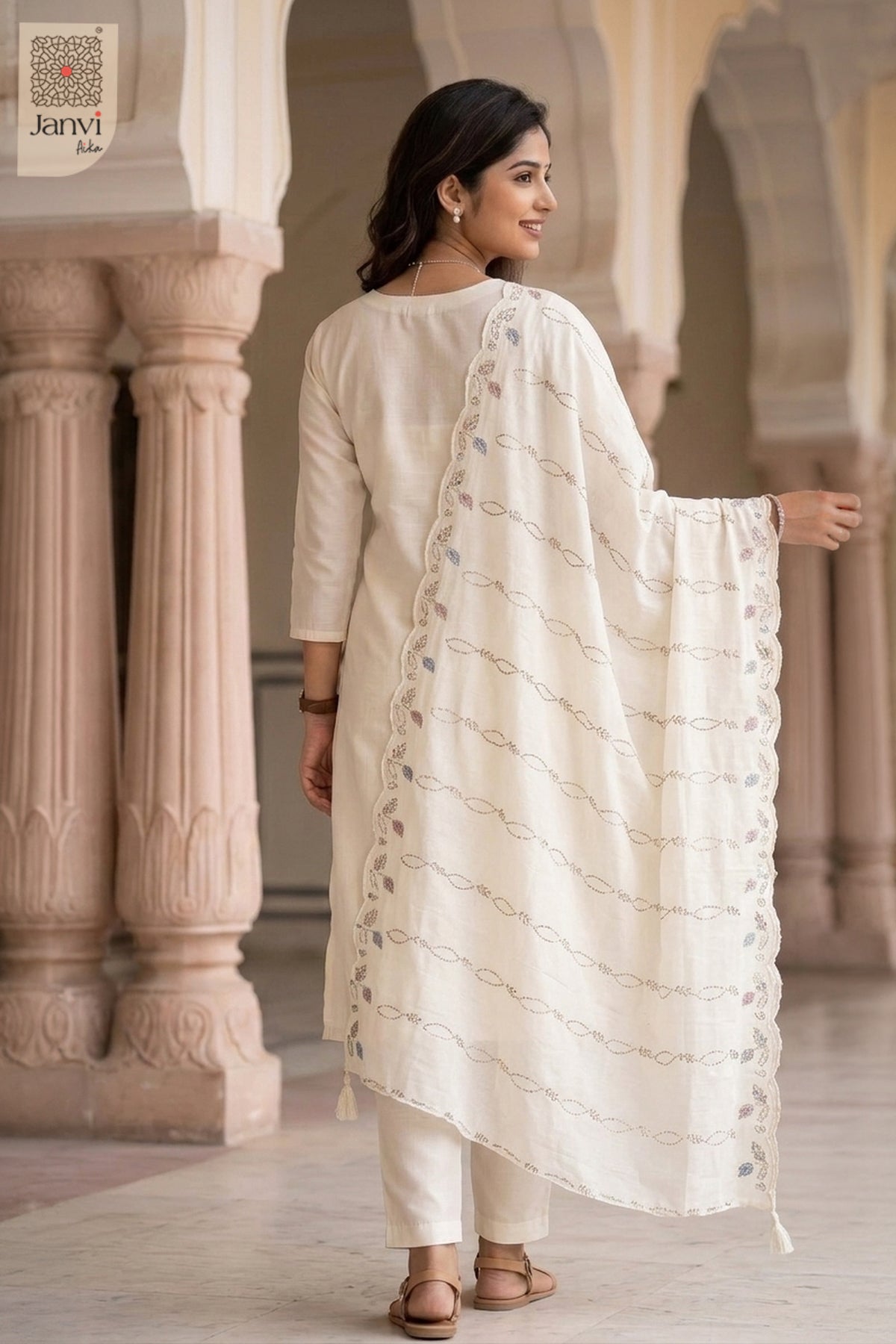 The Pearl Palace Floral Kurta