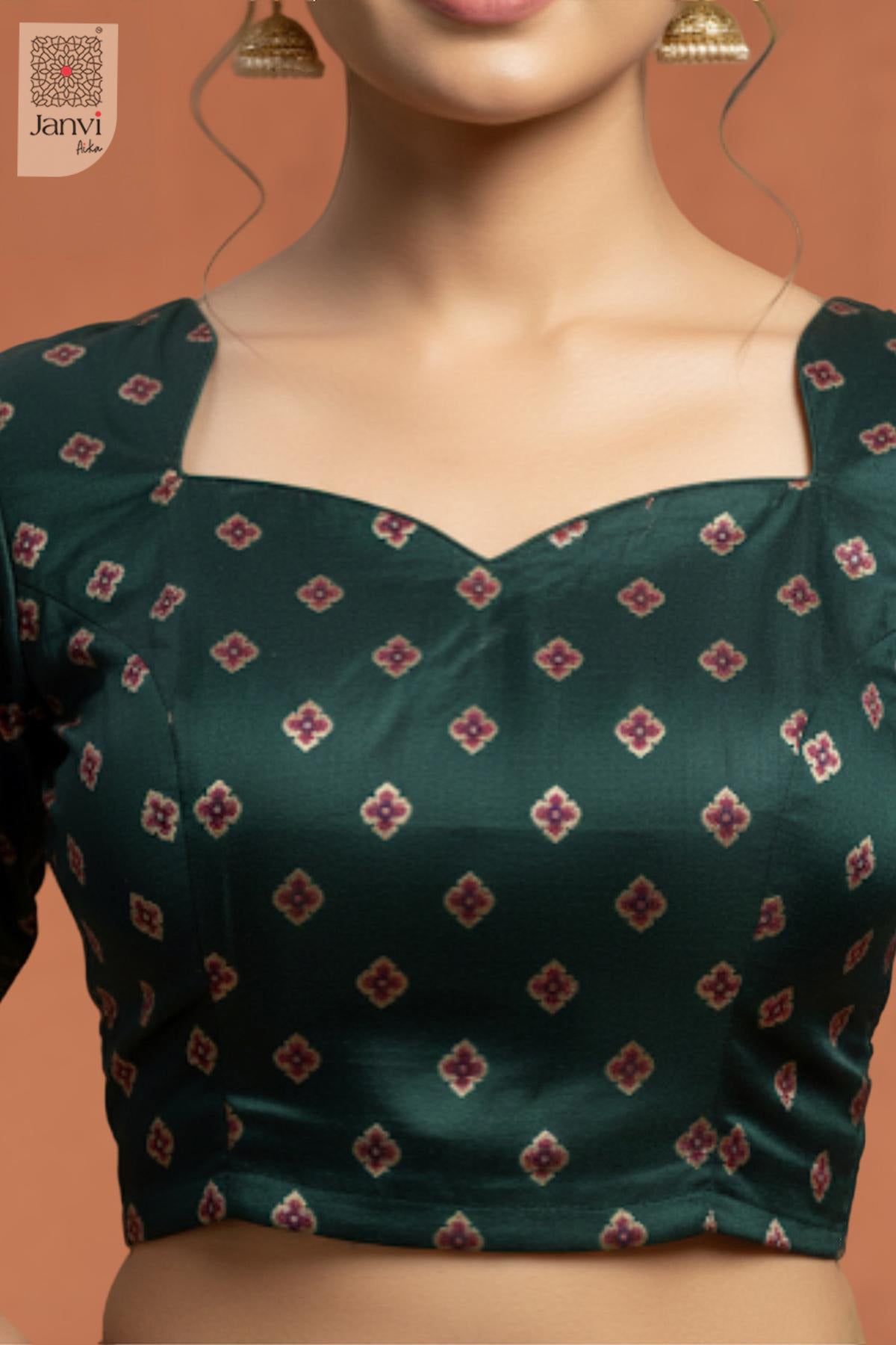 Vamika Emerald Heritage Half Saree Lehenga Set
