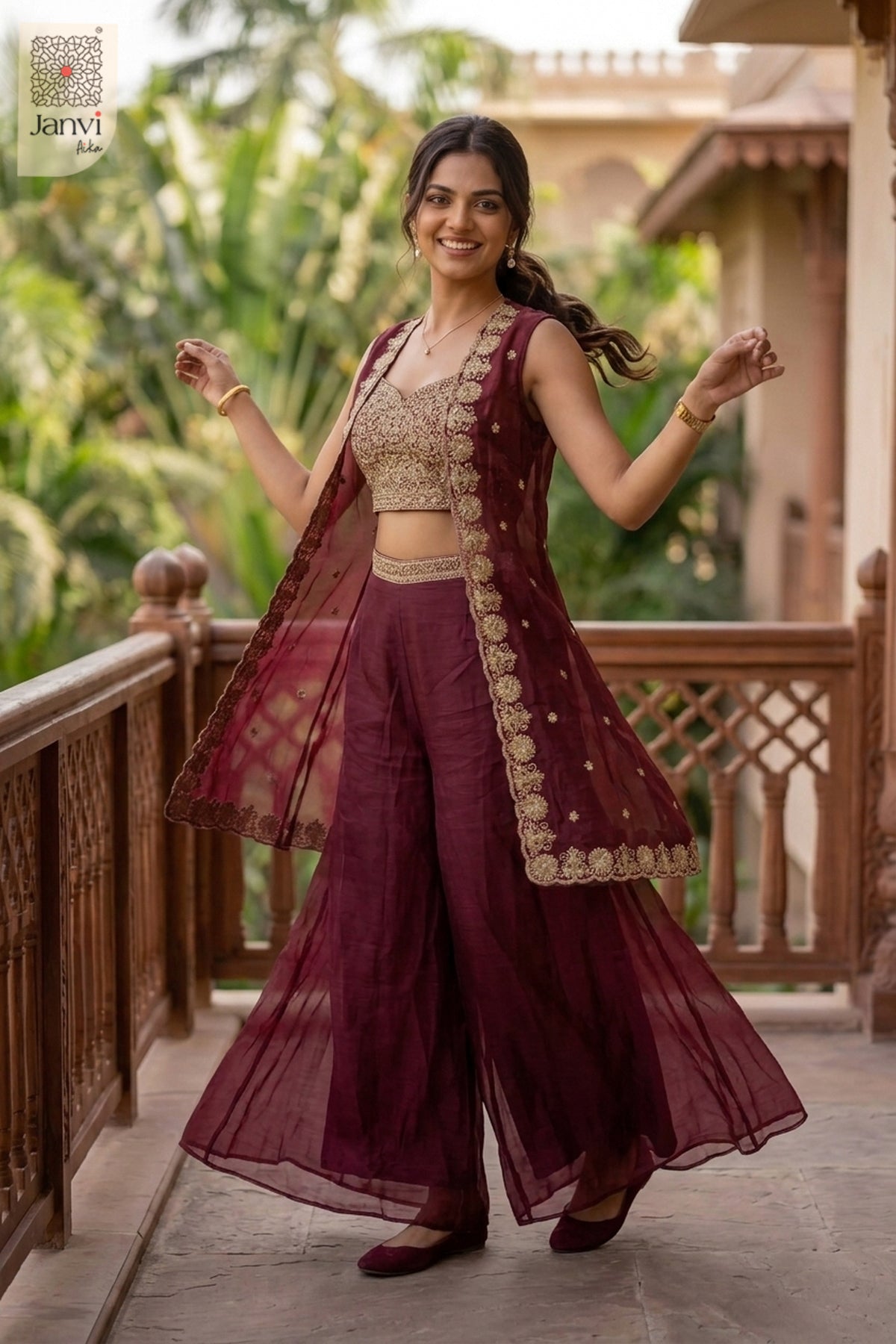 Wine Glitz Sharara