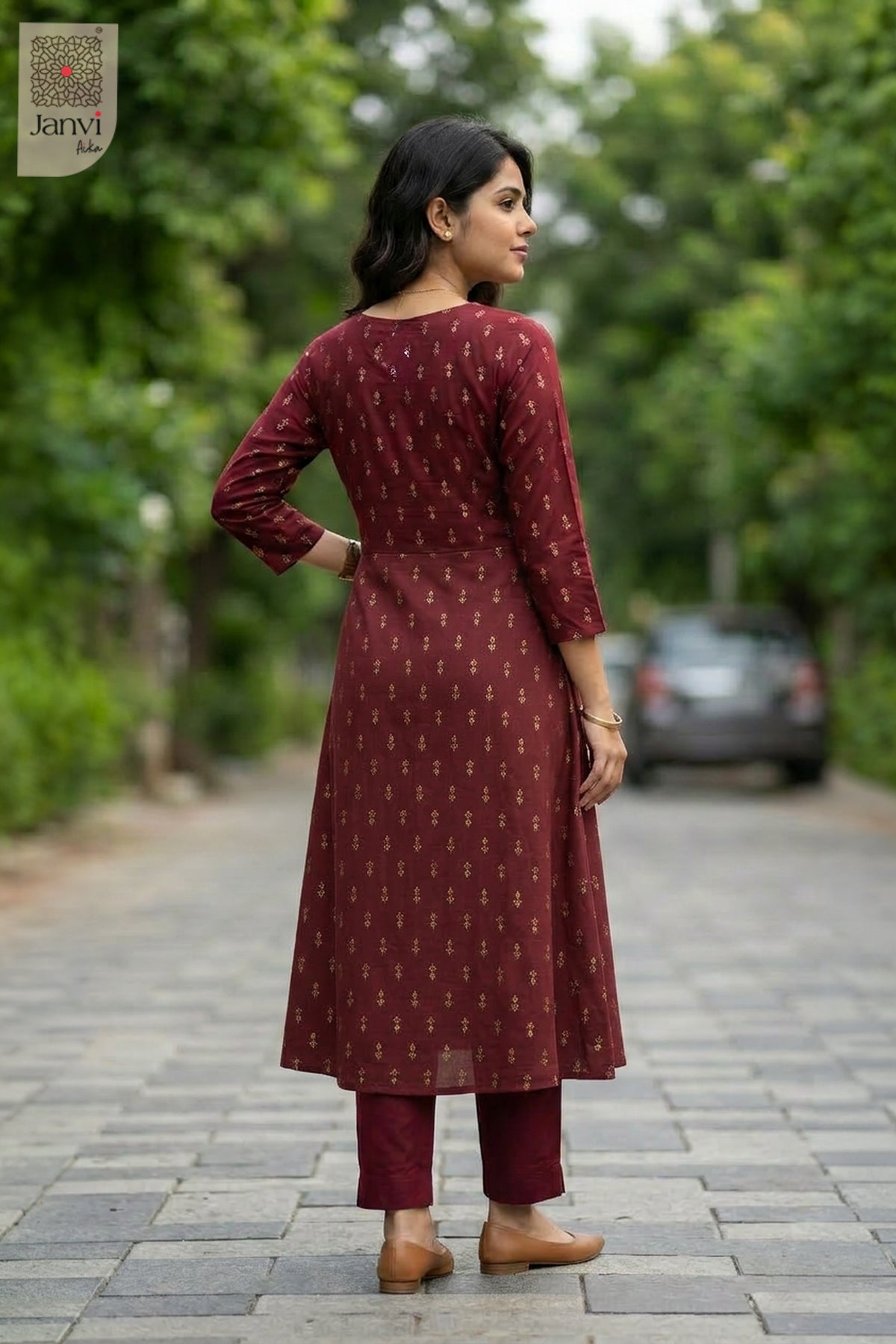 Zari Embroidered Red