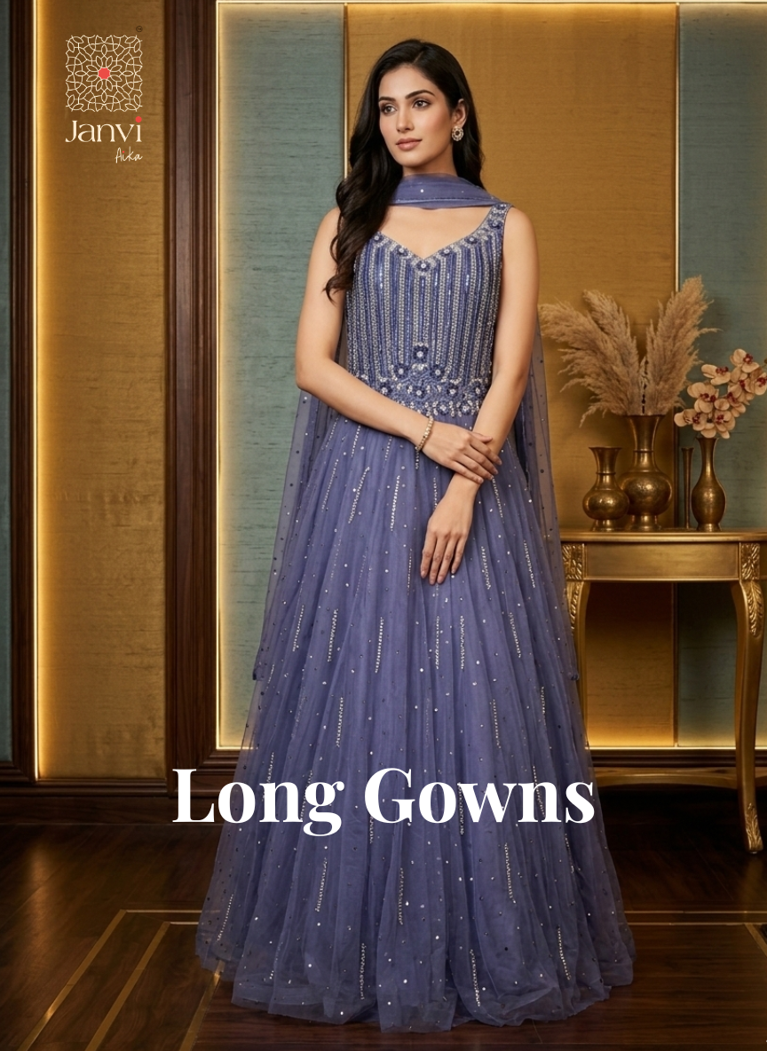 Long gown for women in elegant party wear styling