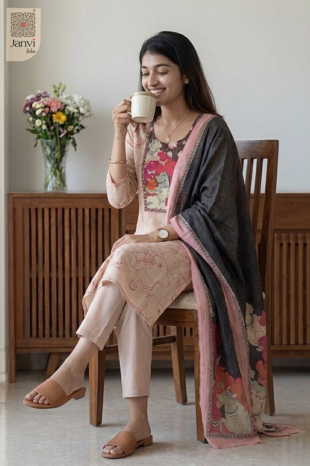 Nandi Artistic Kurta Set